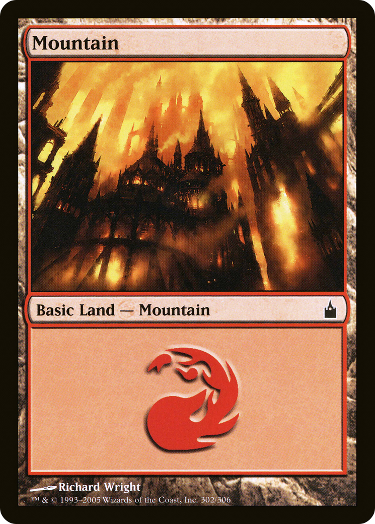 Mountain (RAV-302) - Ravnica: City of Guilds