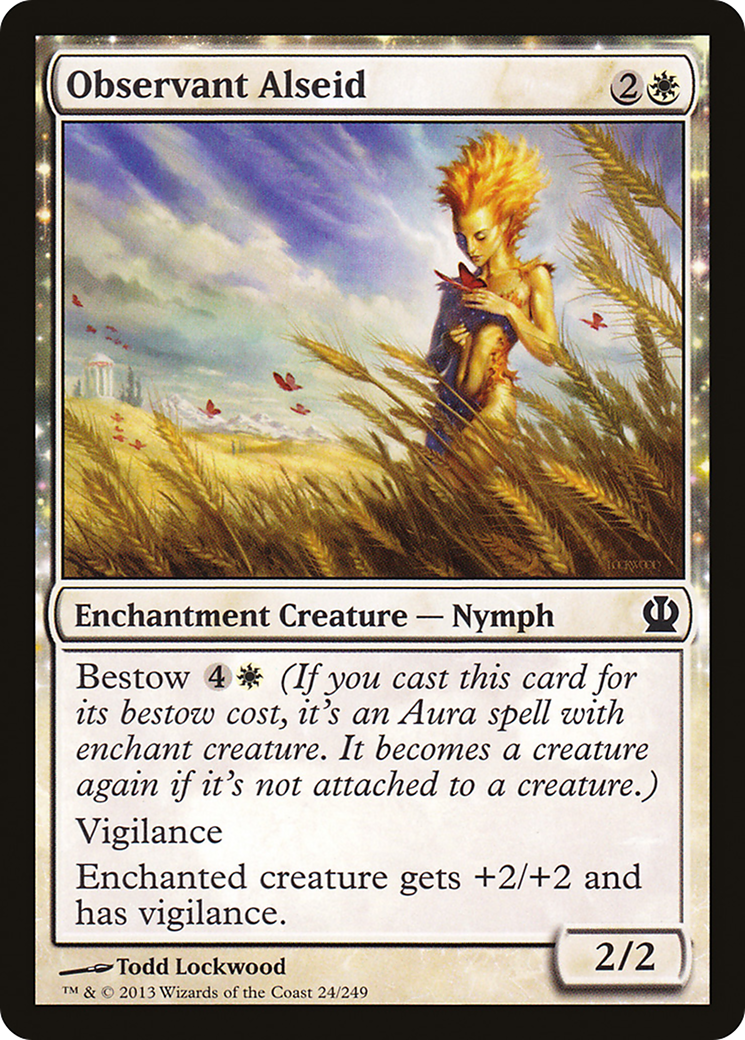 Observant Alseid (THS-024) - Theros: (nyxtouched) Foil