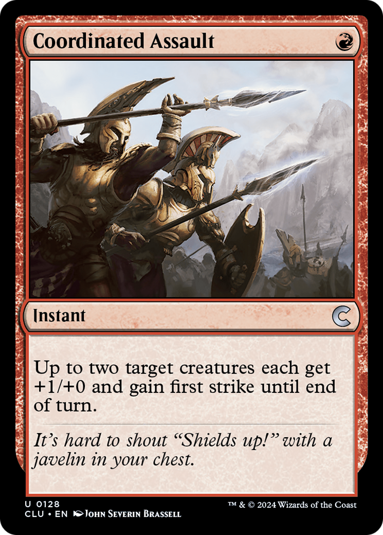 Coordinated Assault (CLU-128) - Ravnica: Clue Edition - Premium MTG Single from Wizards of the Coast - Just $0.25! Shop now at Game Crave Tournament Store