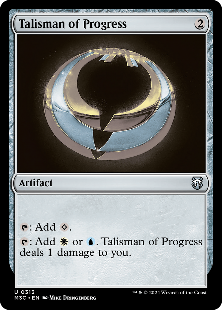 Talisman of Progress (M3C-313) - Modern Horizons 3 Commander - Premium MTG Single from Wizards of the Coast - Just $0.30! Shop now at Game Crave Tournament Store