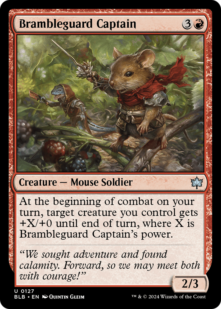 Brambleguard Captain (BLB-127) - Bloomburrow - Premium MTG Single from Wizards of the Coast - Just $0.25! Shop now at Game Crave Tournament Store