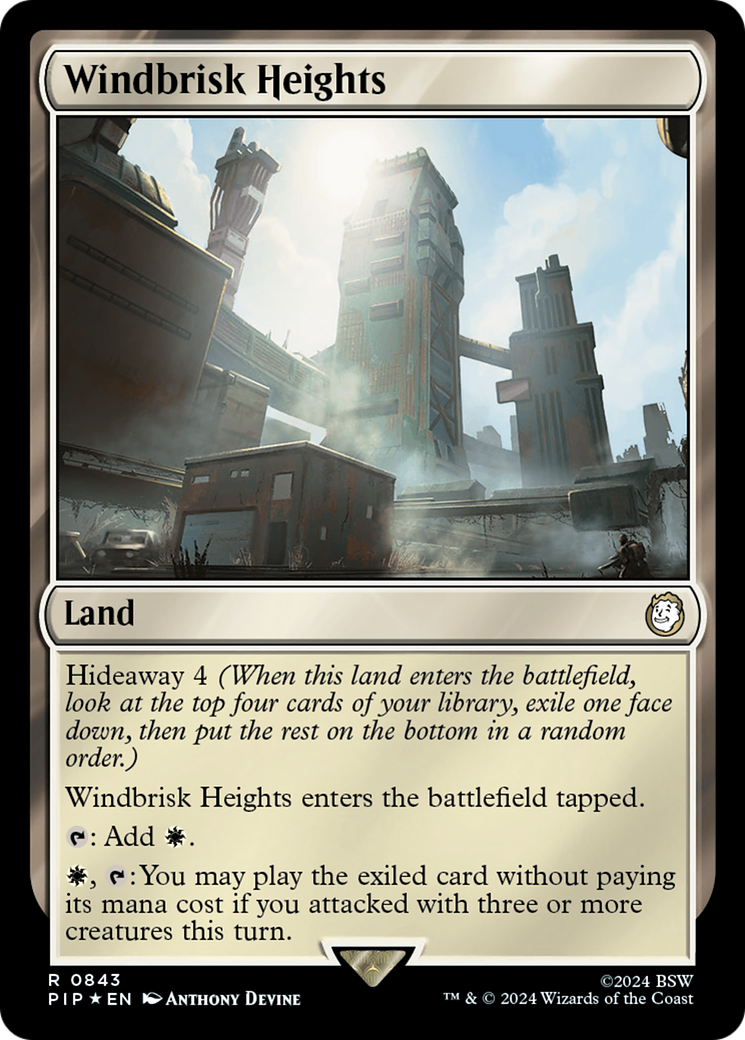 Windbrisk Heights (PIP-843) - Fallout Foil - Premium MTG Single from Wizards of the Coast - Just $0.77! Shop now at Game Crave Tournament Store