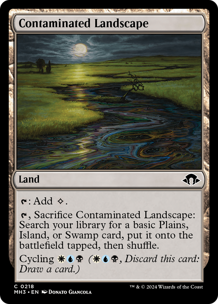 Contaminated Landscape (MH3-218) - Modern Horizons 3 - Premium MTG Single from Wizards of the Coast - Just $0.25! Shop now at Game Crave Tournament Store