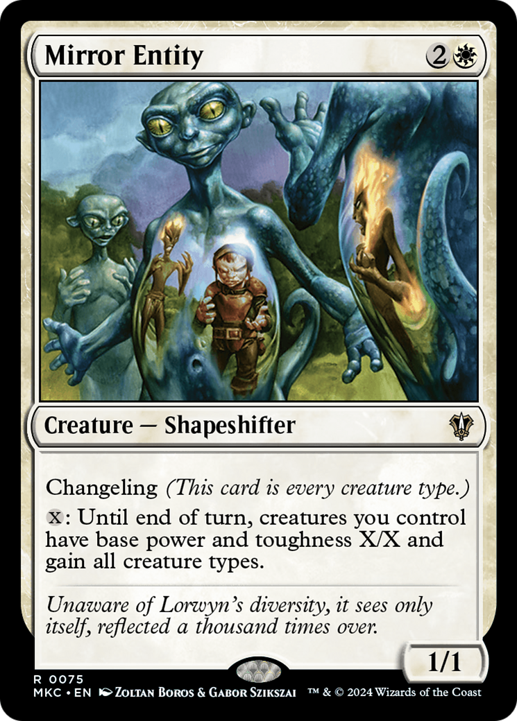 Mirror Entity (MKC-075) - Murders at Karlov Manor Commander - Premium MTG Single from Wizards of the Coast - Just $0.30! Shop now at Game Crave Tournament Store