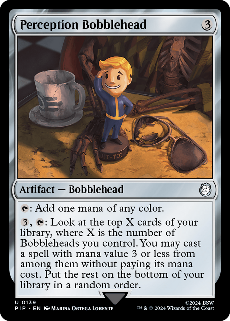 Perception Bobblehead (PIP-139) - Fallout - Premium MTG Single from Wizards of the Coast - Just $0.41! Shop now at Game Crave Tournament Store