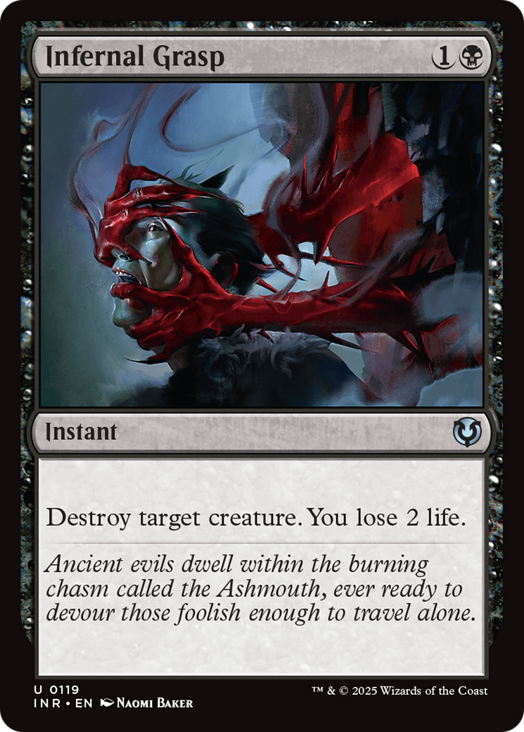 Infernal Grasp (-119) - Innistrad Remastered - Premium MTG Single from Wizards of the Coast - Just $0.28! Shop now at Game Crave Tournament Store