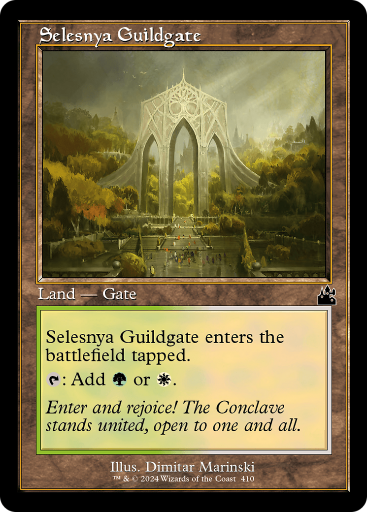 Selesnya Guildgate (RVR-410) - Ravnica Remastered Foil - Premium MTG Single from Wizards of the Coast - Just $0.25! Shop now at Game Crave Tournament Store