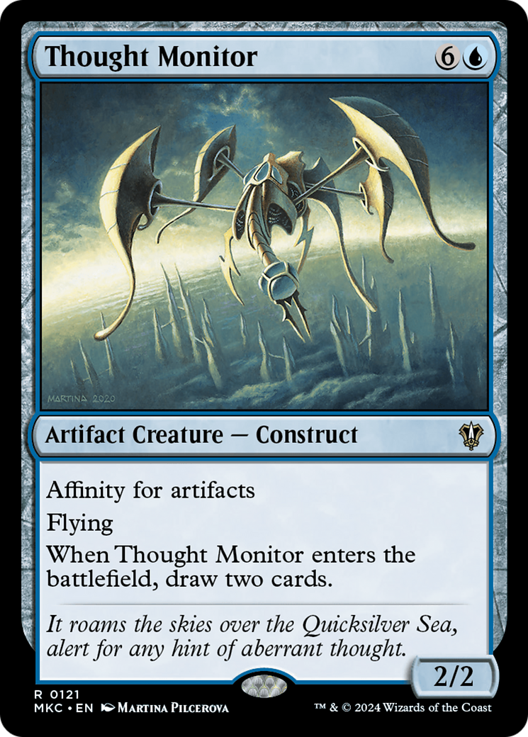 Thought Monitor (MKC-121) - Murders at Karlov Manor Commander - Premium MTG Single from Wizards of the Coast - Just $0.52! Shop now at Game Crave Tournament Store