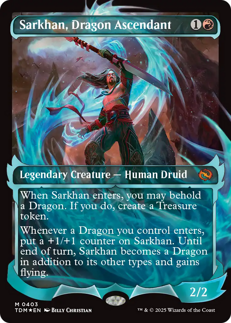 Sarkhan, Dragon Ascendant (Showcase) (TDM-403) - Tarkir: Dragonstorm Foil - Premium MTG Single from Wizards of the Coast - Just $1.48! Shop now at Game Crave Tournament Store