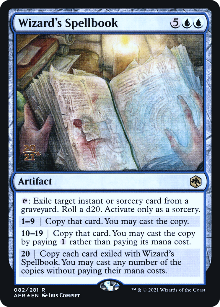 Wizard's Spellbook (PAFR-82S) - Adventures in the Forgotten Realms Promos Foil