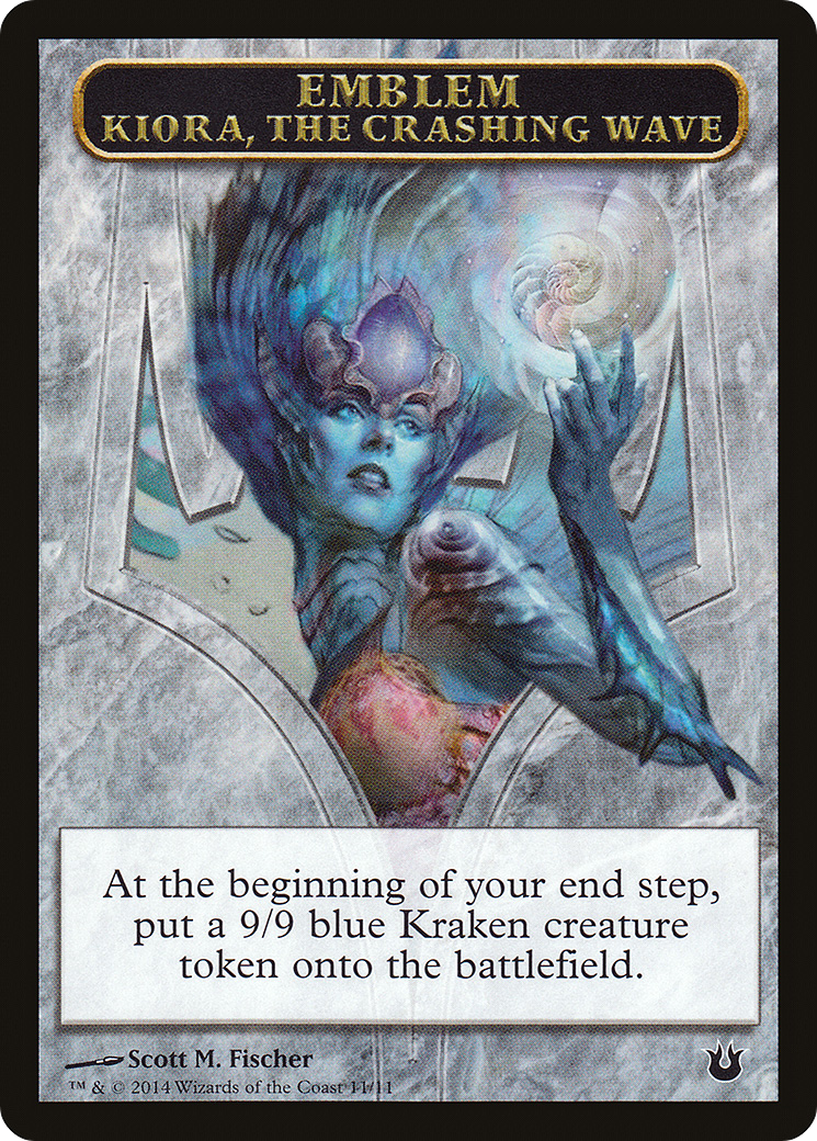 Kiora, the Crashing Wave Emblem (TBNG-011) - Born of the Gods Tokens