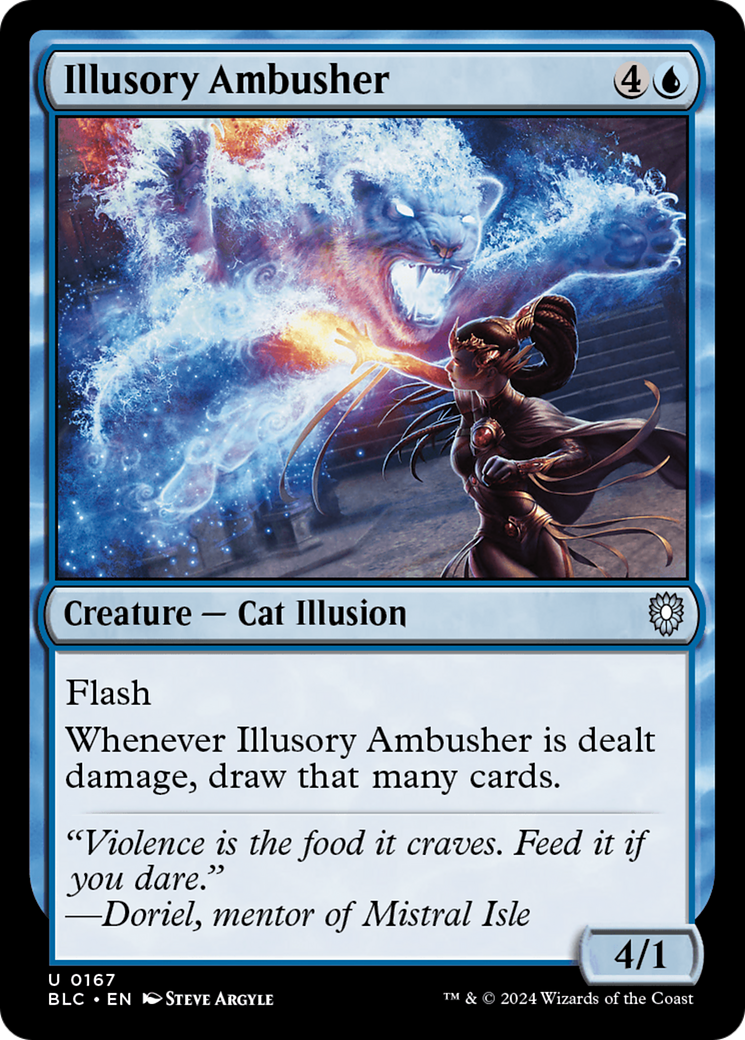 Illusory Ambusher (BLC-167) - Bloomburrow Commander - Premium MTG Single from Wizards of the Coast - Just $0.25! Shop now at Game Crave Tournament Store