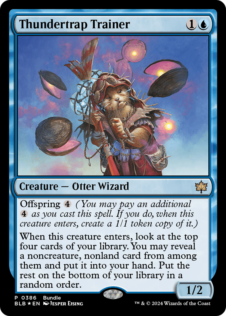 Thundertrap Trainer (BLB-386) - Bloomburrow Foil - Premium MTG Single from Wizards of the Coast - Just $0.78! Shop now at Game Crave Tournament Store