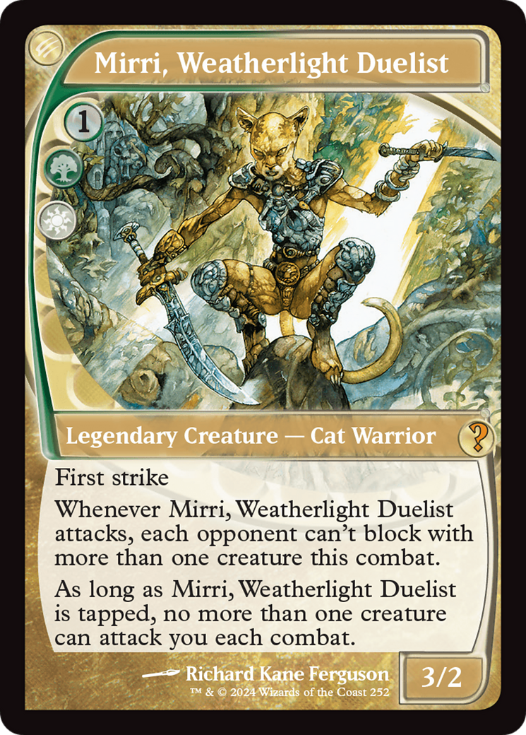 Mirri, Weatherlight Duelist (MB2-252) - Mystery Booster 2 Foil - Premium MTG Single from Wizards of the Coast - Just $53.53! Shop now at Game Crave Tournament Store
