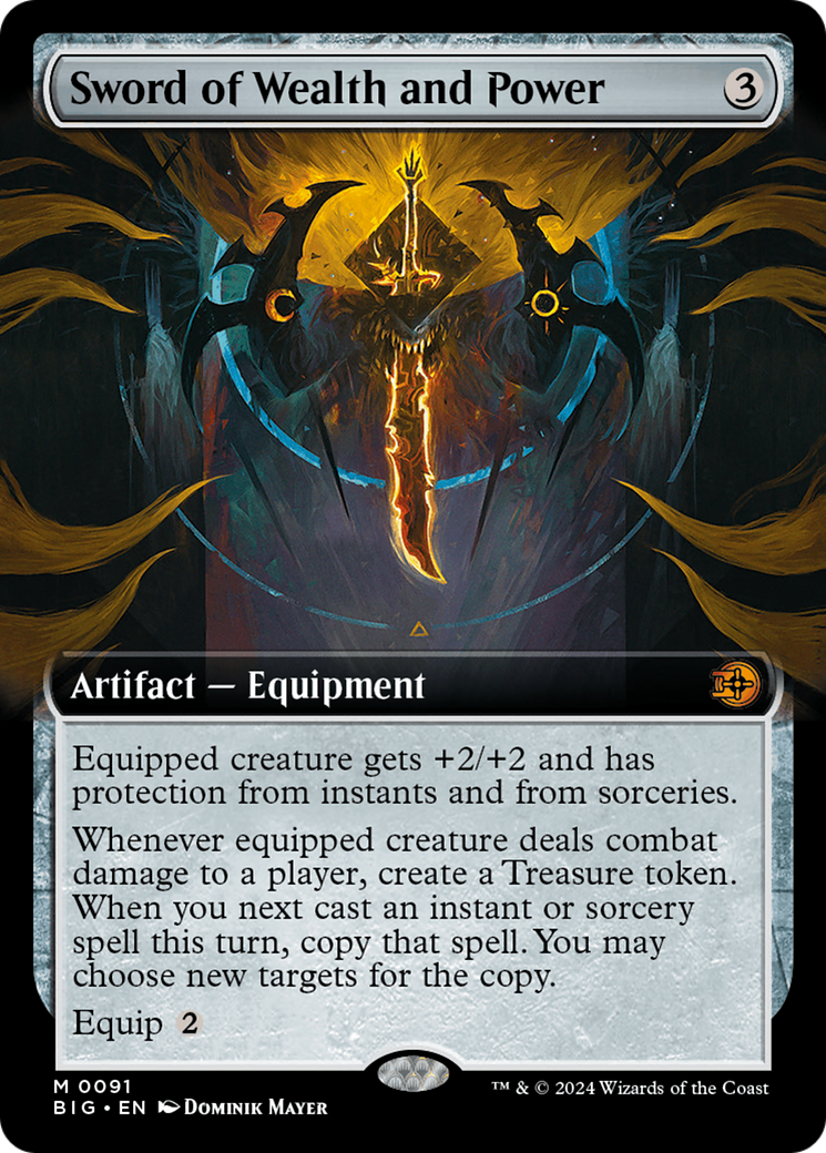 Sword of Wealth and Power (BIG-091) - The Big Score: (Extended Art) Foil - Premium MTG Single from Wizards of the Coast - Just $22.55! Shop now at Game Crave Tournament Store
