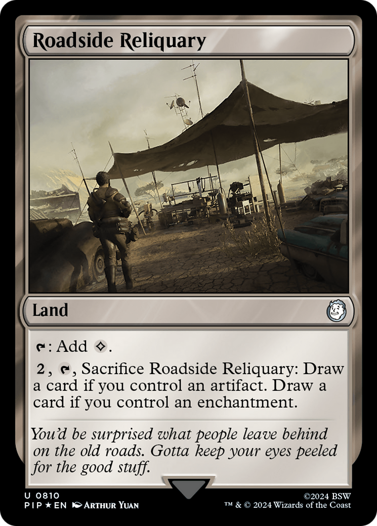 Roadside Reliquary (PIP-810) - Fallout Foil - Premium MTG Single from Wizards of the Coast - Just $3.50! Shop now at Game Crave Tournament Store