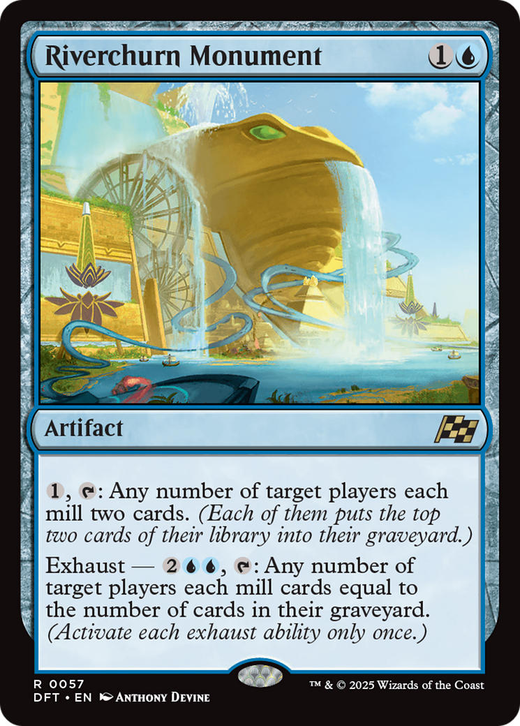 Riverchurn Monument (DFT-057) - Aetherdrift Foil - Premium MTG Single from Wizards of the Coast - Just $0.11! Shop now at Game Crave Tournament Store