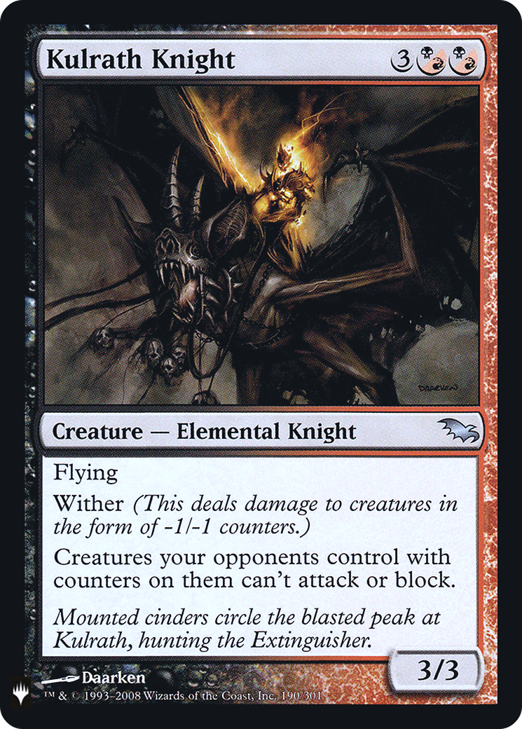 Kulrath Knight (FMB1-095) - Mystery Booster Retail Edition Foils Foil