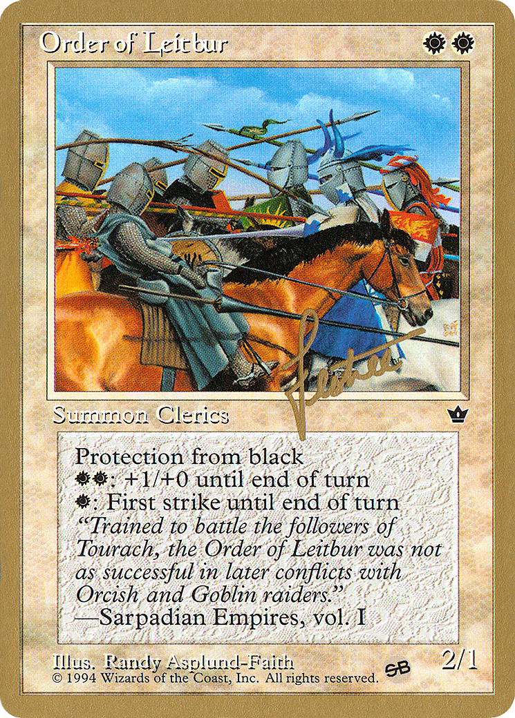 Order of Leitbur (PTC-BL16CSB) - Pro Tour Collector Set
