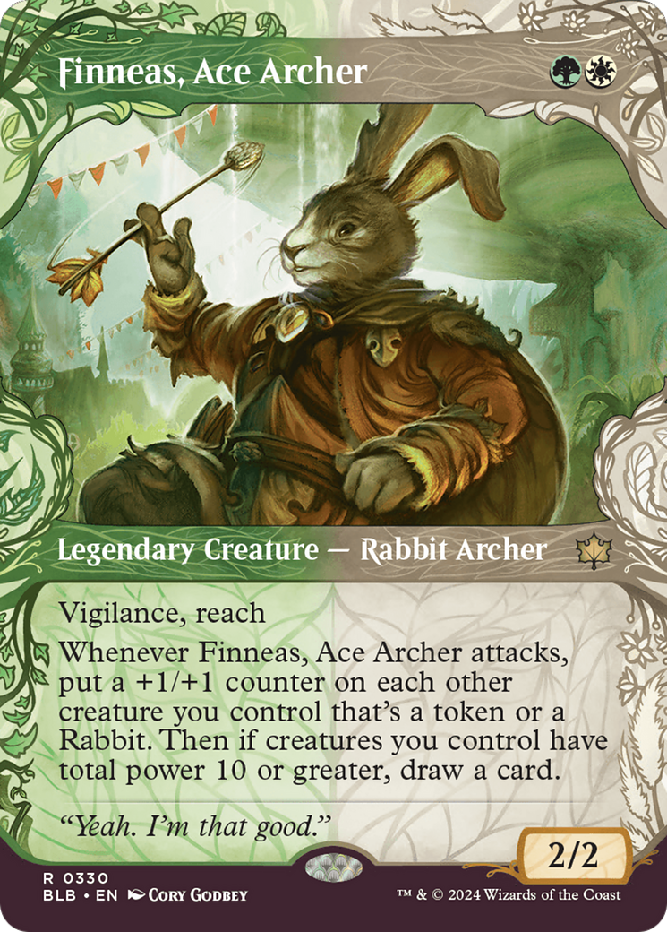 Finneas, Ace Archer (BLB-330) - Bloomburrow - Premium MTG Single from Wizards of the Coast - Just $0.50! Shop now at Game Crave Tournament Store
