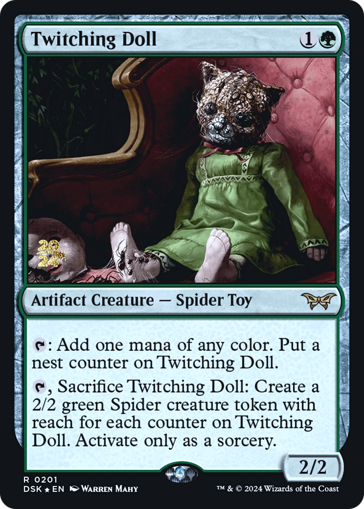 Twitching Doll (PDSK-201S) - Duskmourn: House of Horror Promos Foil - Premium MTG Single from Wizards of the Coast - Just $1.01! Shop now at Game Crave Tournament Store