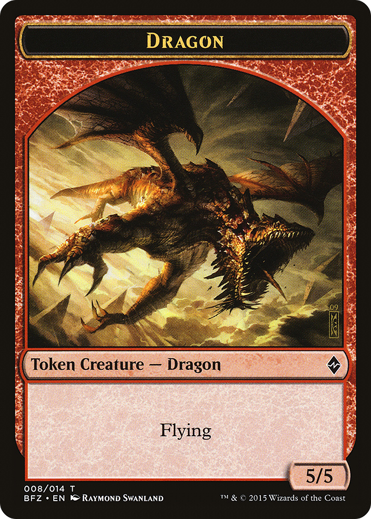 Dragon (TBFZ-008) - Battle for Zendikar Tokens