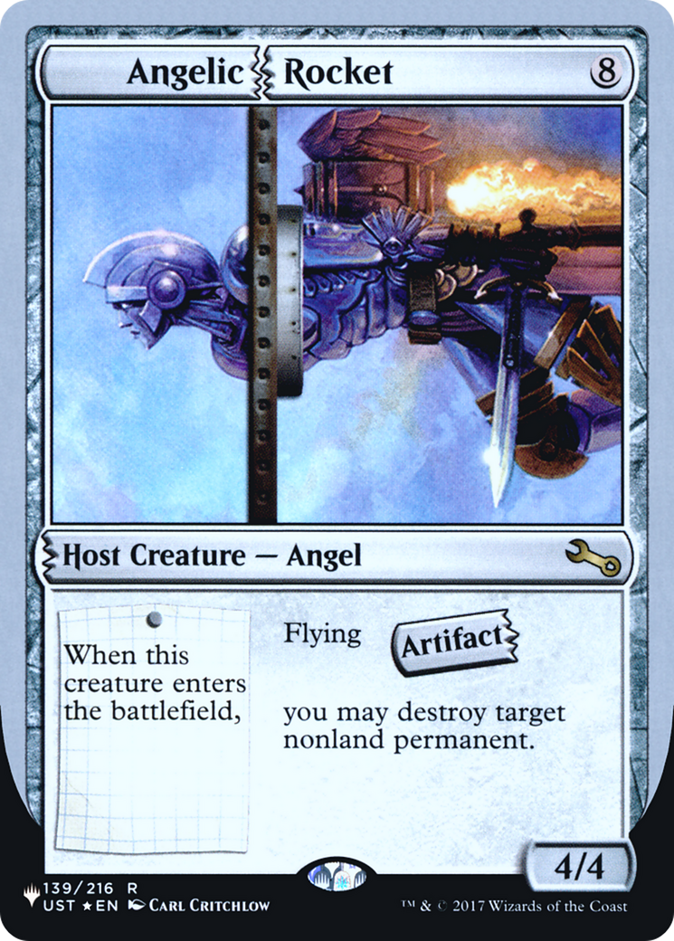 Angelic Rocket (UPLIST-054) - The List (Unfinity Foil Edition) Foil - Premium MTG Single from Wizards of the Coast - Just $0.25! Shop now at Game Crave Tournament Store