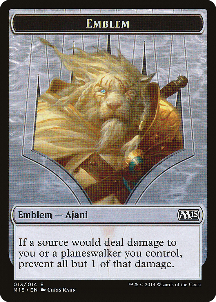 Ajani Steadfast Emblem (TM15-013) - Magic 2015 Tokens