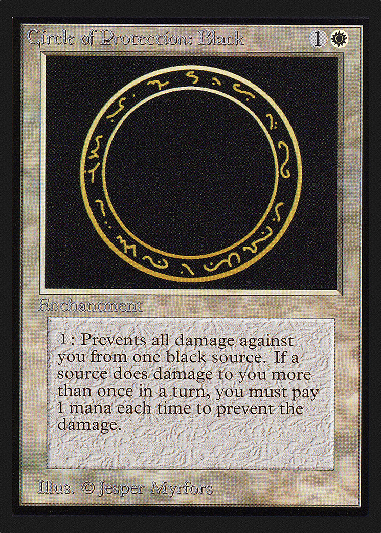 Circle of Protection: Black (CEI-010) - Intl. Collectors' Edition
