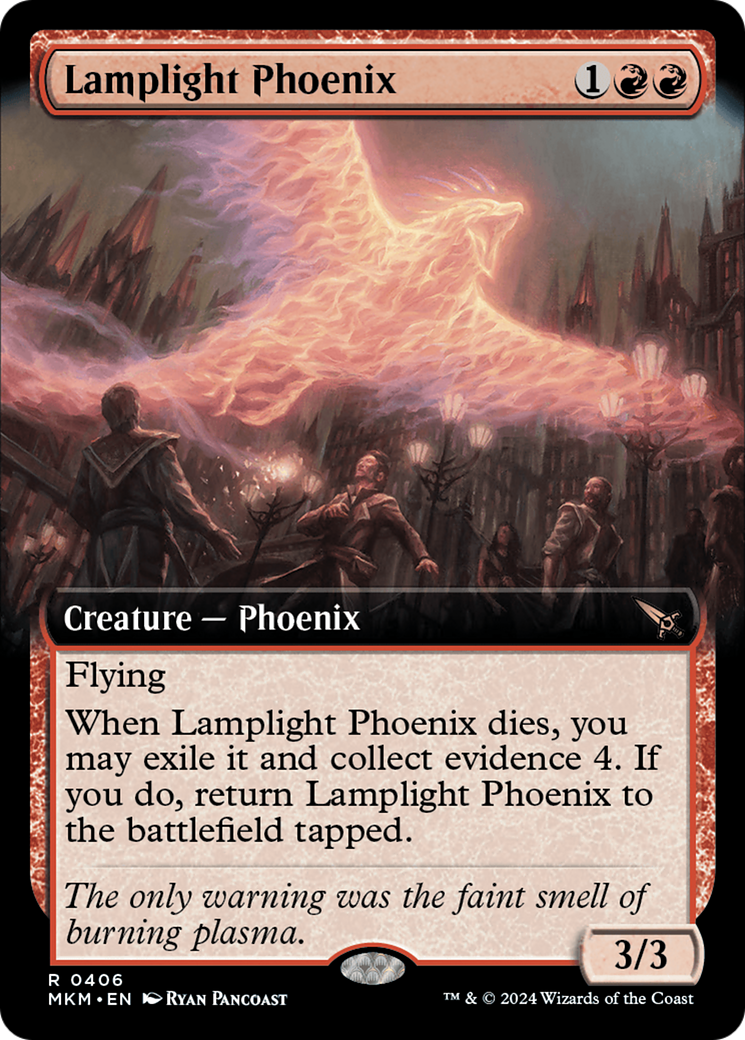 Lamplight Phoenix (MKM-406) - Murders at Karlov Manor: (Extended Art) - Premium MTG Single from Wizards of the Coast - Just $0.25! Shop now at Game Crave Tournament Store