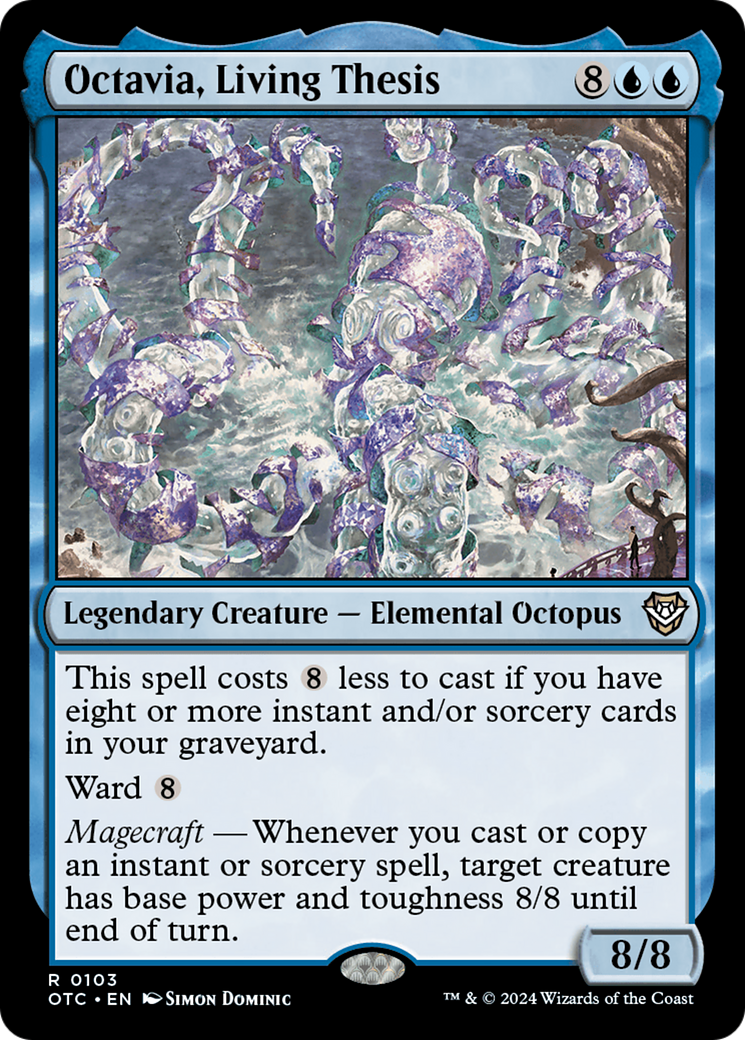 Octavia, Living Thesis (OTC-103) - Outlaws of Thunder Junction Commander - Premium MTG Single from Wizards of the Coast - Just $0.25! Shop now at Game Crave Tournament Store