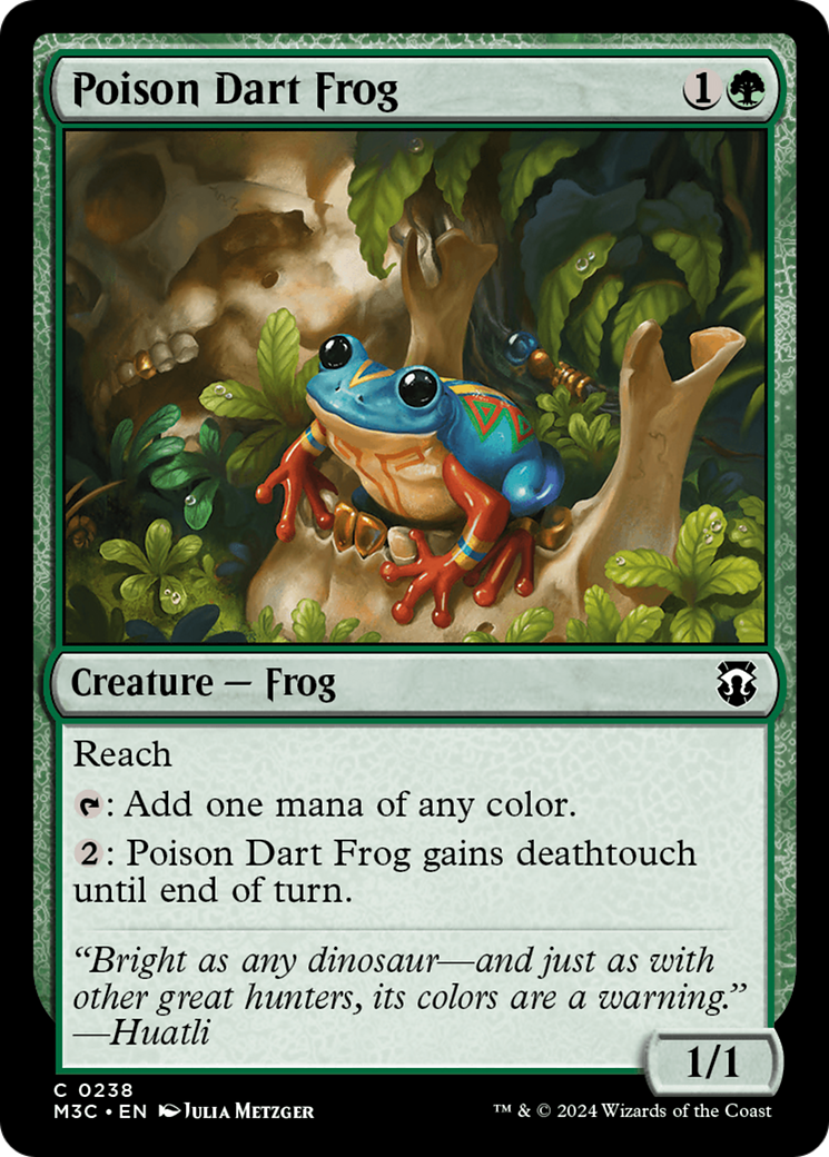 Poison Dart Frog (M3C-238) - Modern Horizons 3 Commander Foil - Premium MTG Single from Wizards of the Coast - Just $0.25! Shop now at Game Crave Tournament Store