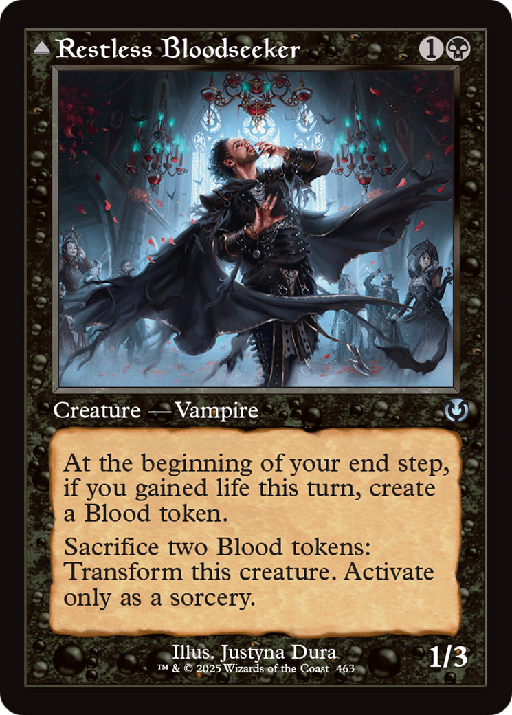 Restless Bloodseeker // Bloodsoaked Reveler (Retro Frame) (-463) - Innistrad Remastered Foil - Premium MTG Single from Wizards of the Coast - Just $0.25! Shop now at Game Crave Tournament Store
