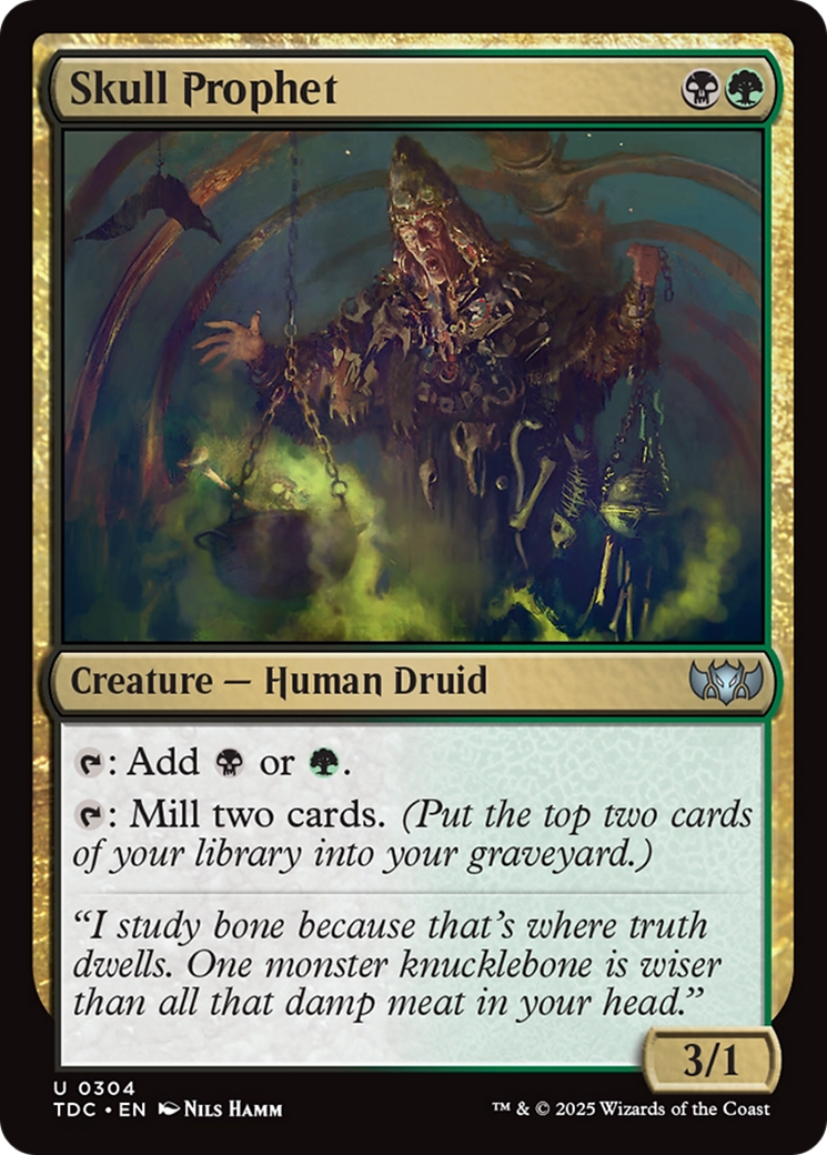 Skull Prophet (TDC-304) - Tarkir: Dragonstorm Commander - Premium MTG Single from Wizards of the Coast - Just $0.09! Shop now at Game Crave Tournament Store