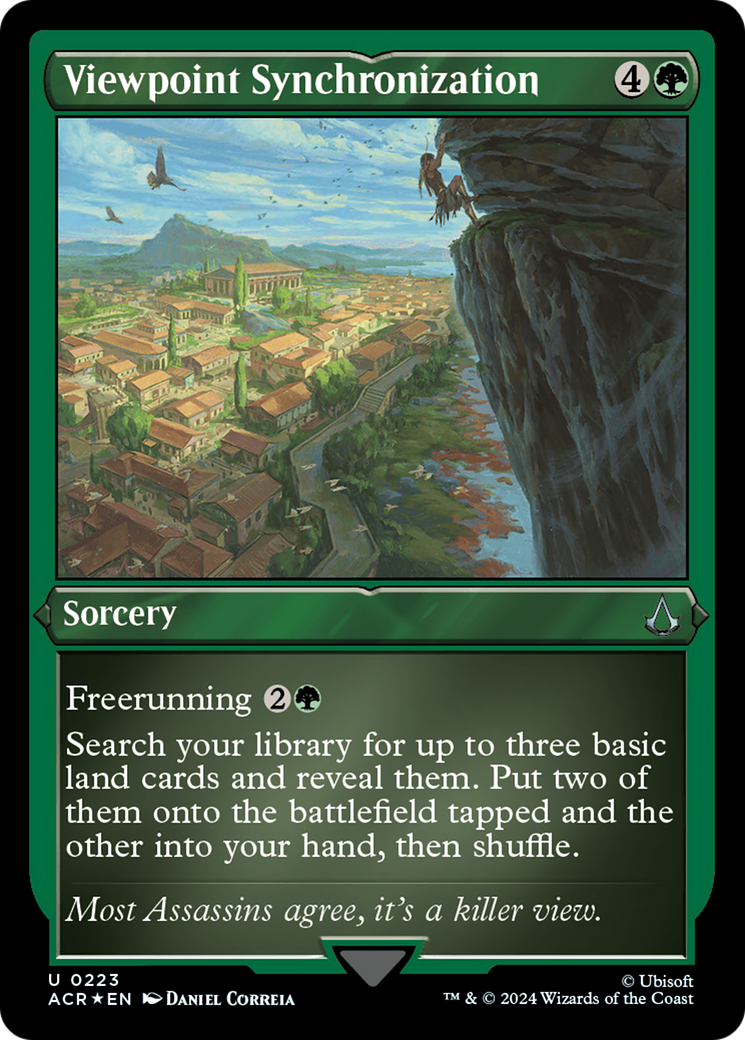Viewpoint Synchronization (ACR-223) - Assassin's Creed Etched Foil - Premium MTG Single from Wizards of the Coast - Just $1.50! Shop now at Game Crave Tournament Store