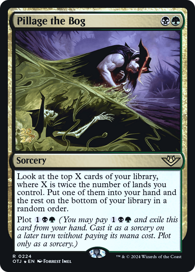 Pillage the Bog (POTJ-224S) - Outlaws of Thunder Junction Promos Foil - Premium MTG Single from Wizards of the Coast - Just $0.78! Shop now at Game Crave Tournament Store