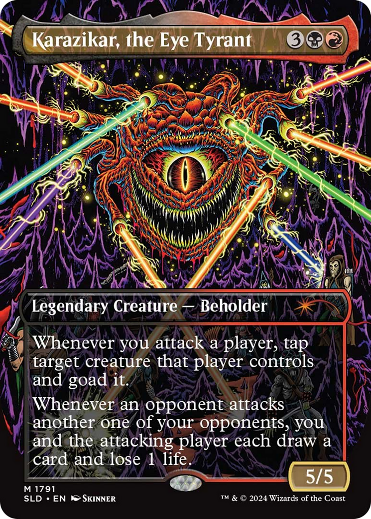 Karazikar, the Eye Tyrant (SLD-1791) - Secret Lair Drop (Borderless) - Premium MTG Single from Wizards of the Coast - Just $10.31! Shop now at Game Crave Tournament Store