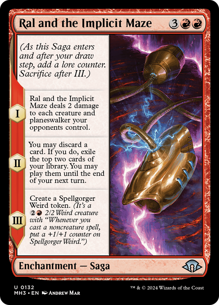 Ral and the Implicit Maze (MH3-132) - Modern Horizons 3 Foil - Premium MTG Single from Wizards of the Coast - Just $0.25! Shop now at Game Crave Tournament Store