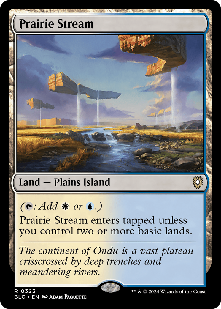 Prairie Stream (BLC-323) - Bloomburrow Commander - Premium MTG Single from Wizards of the Coast - Just $0.25! Shop now at Game Crave Tournament Store