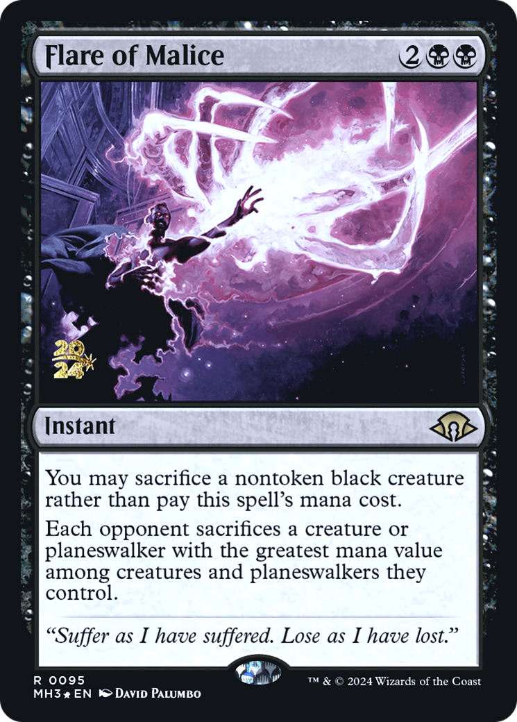 Flare of Malice (PMH3-95S) - Modern Horizons 3 Promos Foil - Premium MTG Single from Wizards of the Coast - Just $1.53! Shop now at Game Crave Tournament Store