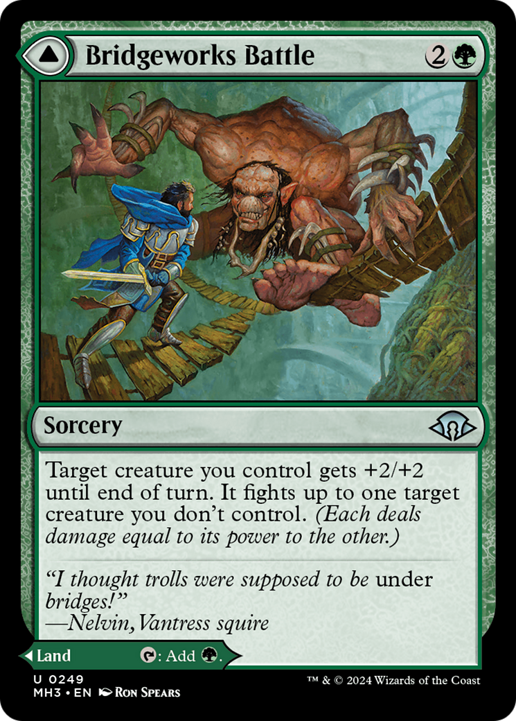 Bridgeworks Battle // Tanglespan Bridgeworks (MH3-249) - Modern Horizons 3 - Premium MTG Single from Wizards of the Coast - Just $0.62! Shop now at Game Crave Tournament Store