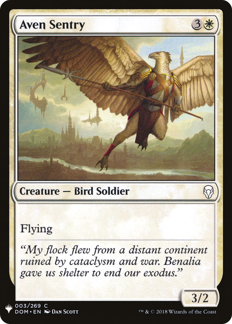 Aven Sentry (MB1-031) - Mystery Booster