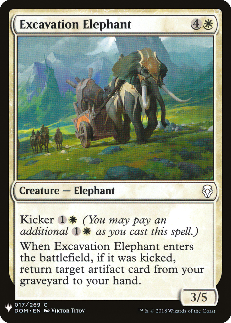 Excavation Elephant (MB1-098) - Mystery Booster