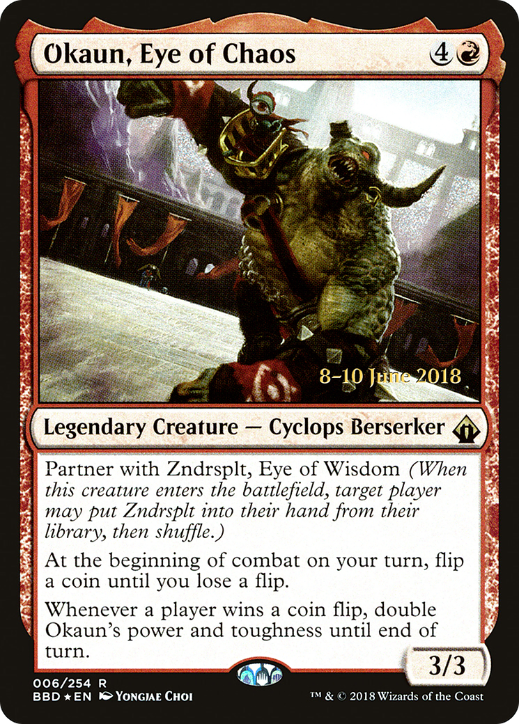 Okaun, Eye of Chaos (PBBD-06S) - Battlebond Promos Foil
