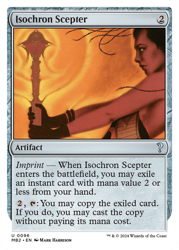 Isochron Scepter (MB2-096) - Mystery Booster 2 - Premium MTG Single from Wizards of the Coast - Just $12.74! Shop now at Game Crave Tournament Store