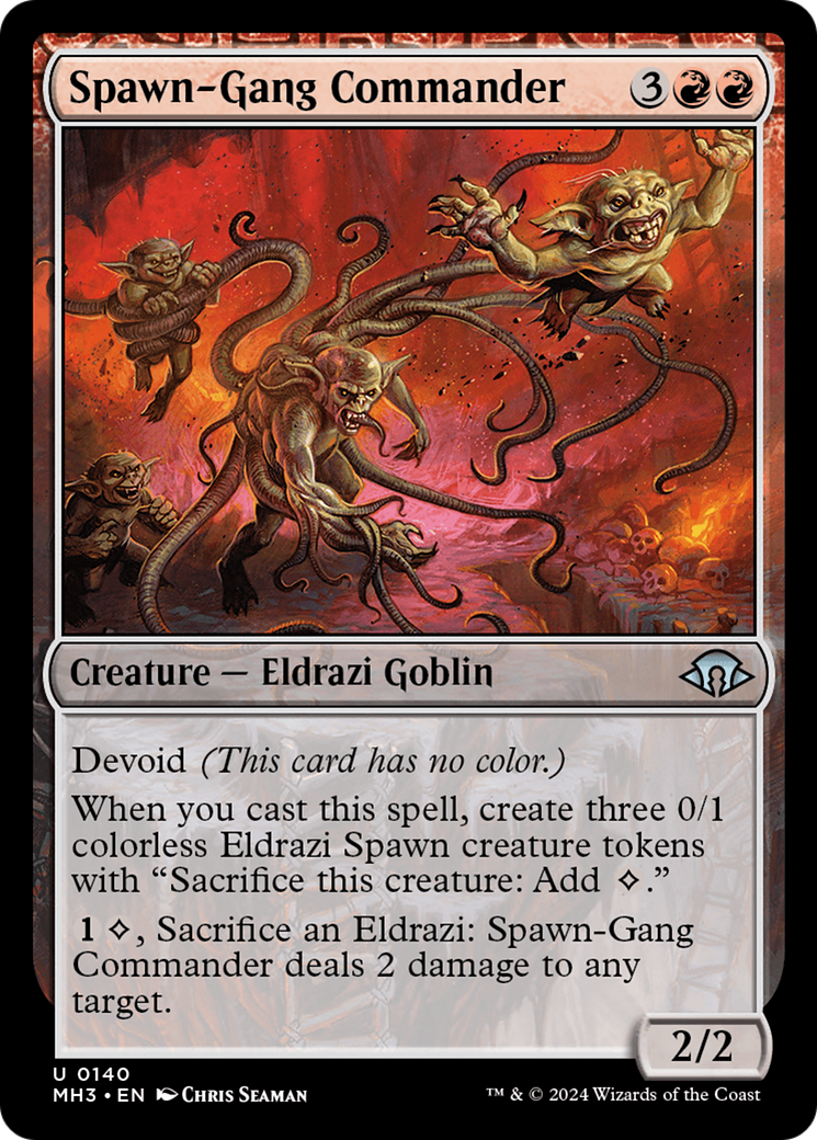 mtg mh3 commander cards Game Crave Tournament Store - Spawn-Gang (MH3-140) Condition:PSA10(38/100) EPL four players come together Disney Lorcana Enchanted Cards