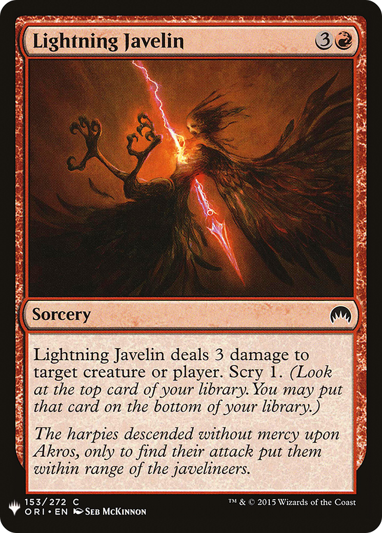 Lightning Javelin (MB1-1002) - Mystery Booster