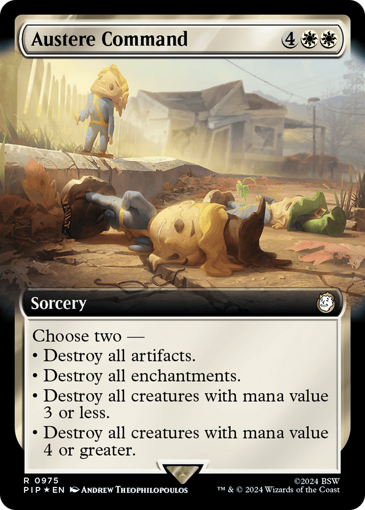Austere Command (PIP-975) - Fallout - Premium MTG Single from Wizards of the Coast - Just $3.41! Shop now at Game Crave Tournament Store