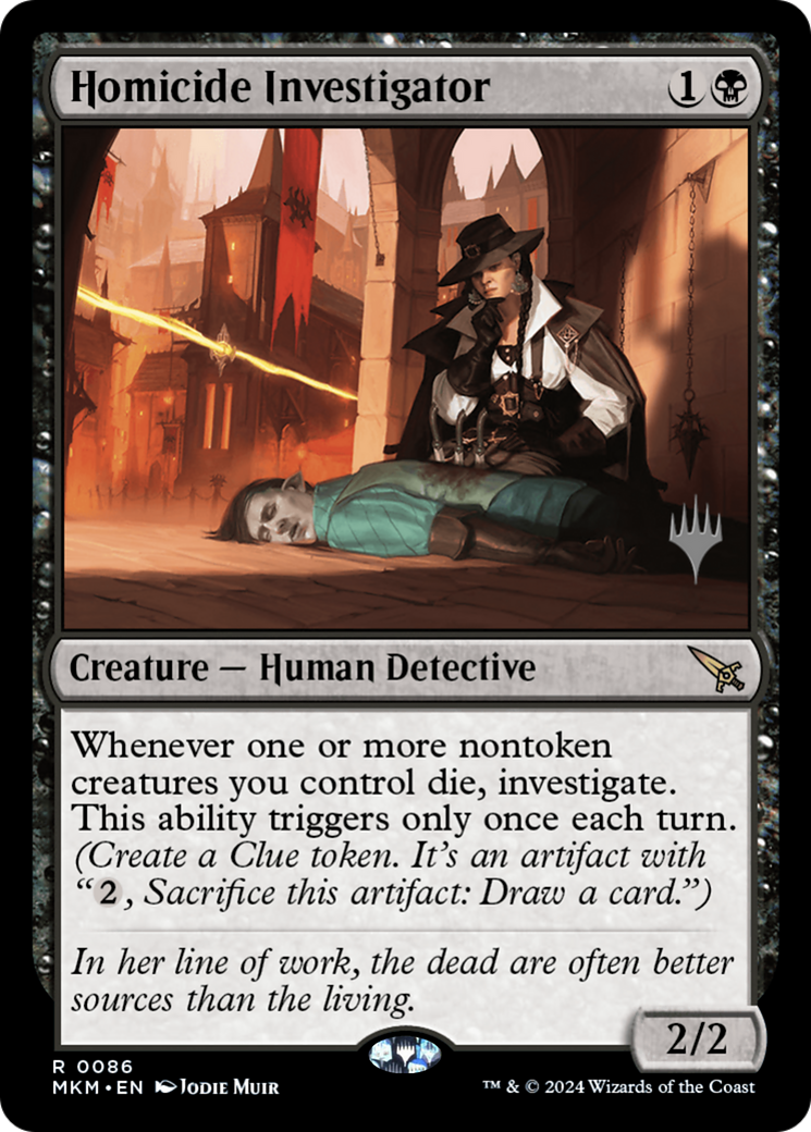 Homicide Investigator (PMKM-86P) - Murders at Karlov Manor Promos - Premium MTG Single from Wizards of the Coast - Just $0.25! Shop now at Game Crave Tournament Store
