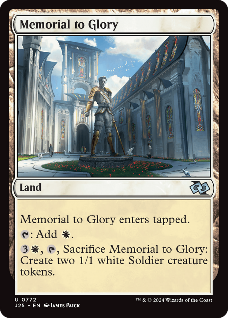 Memorial to Glory (J25-772) - Foundations Jumpstart - Premium MTG Single from Wizards of the Coast - Just $0.25! Shop now at Game Crave Tournament Store